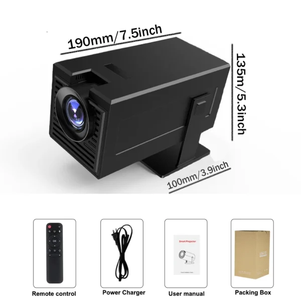 Polaring P50Mini Android Projector Amlogic 950S 6G Wifi BT 250Ansi Cinema Home Keystone HDMI Proyector 1080P 4K  projector - Imagen 6