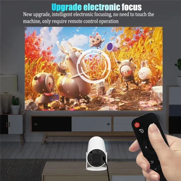 DITONG HY300 Plus HD Projector portatil 4K 1280x720P Android 11 Wifi6 LED Video Home Theater Cinema Phone mini Proyector Movie - Imagen 2